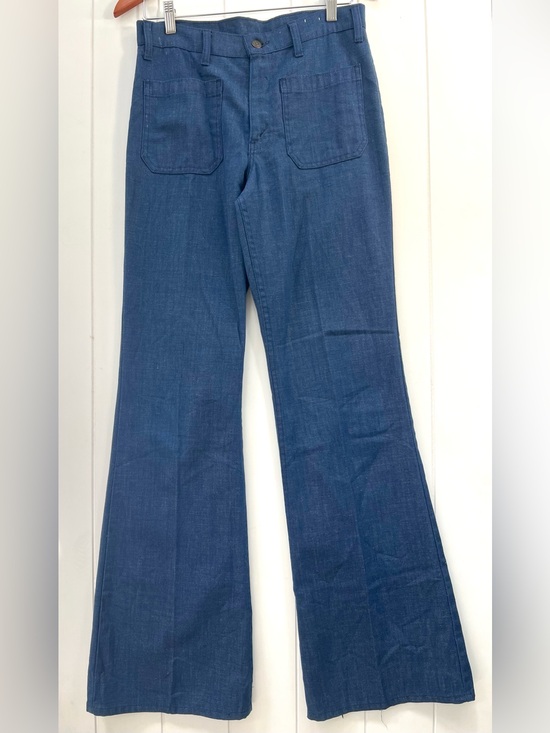 Vintage Levis Mens Womens Denim - Vintage 1970s Levis Fresh Produce Carrot Tab Denim Bells Flare RARE Collectible